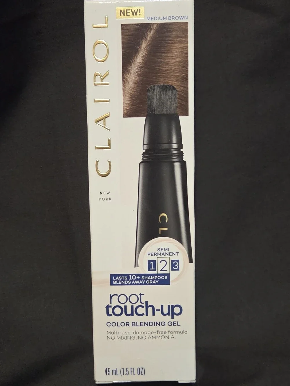Clairol Root Touch-Up Semi Permanent Color Blending Gel in Medium Brown New